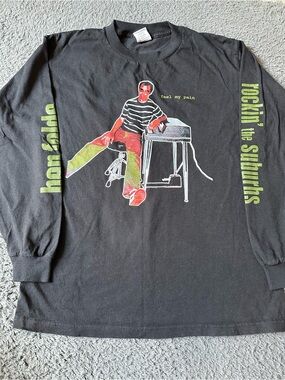 Ben Folds “Ben Folds And A Piano Tour” Long Sleeve Concert Shirt 2002, Medium